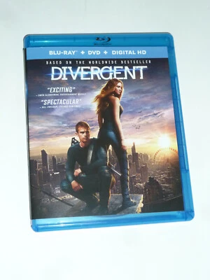 Divergent Blu-ray & DVD 2-disc set sci-fi thriller movie dystopia Zoe Kravitz! - Image 1 of 4