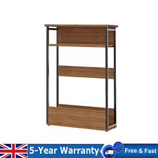 Wooden Free Standing Side Console Table 3-Tier Table Shelf Entryway Furniture 