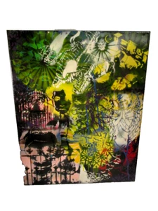 MUSK YAI 16X20 ooak Hand-painted ~ ABSTRACT EXPRESSIONISM GRAFFITI CANVAS - Picture 1 of 9