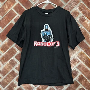 Vintage RoboCop 3 Movie Promo Shirt Mens Size XL Single Stitched 90s Black 1993 - Picture 1 of 11