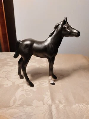 Rare Beswick Ceramic Black Foal Figurine - Image 1 of 4