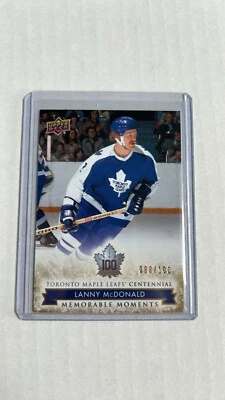 2017 TORONTO MAPLE LEAFS CENTENNIAL LANNY MCDONALD 098/100 #185 - Image 1 of 2