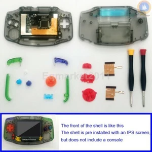 Colorful Clear Black GBA GameBoy Advance IPS Screen Drop in LCD Backlight Kit - Picture 1 of 3