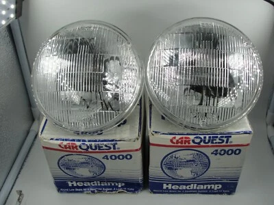 (2) NOS PHILIPS Round Headlamp 4000 Low Beam For 4 Bulb Application Chevelle GTO - Image 1 of 4