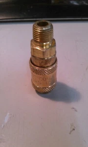 PERFECTING COUPLING 1AM1-H, SERIES 1A, 1/4" HOSE X 1/8" MALE NPT, LOT OF 18 - Picture 1 of 13