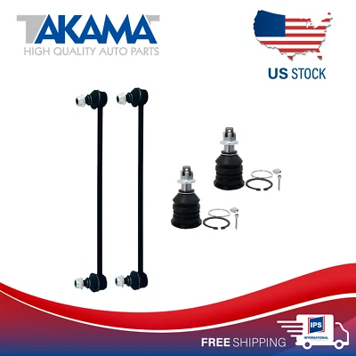 4 PCS Front Stabilizer Sway Bar End Link+BALL JOINTForTOY PRIUS C,YARIS,SCION XD - Image 1 of 4