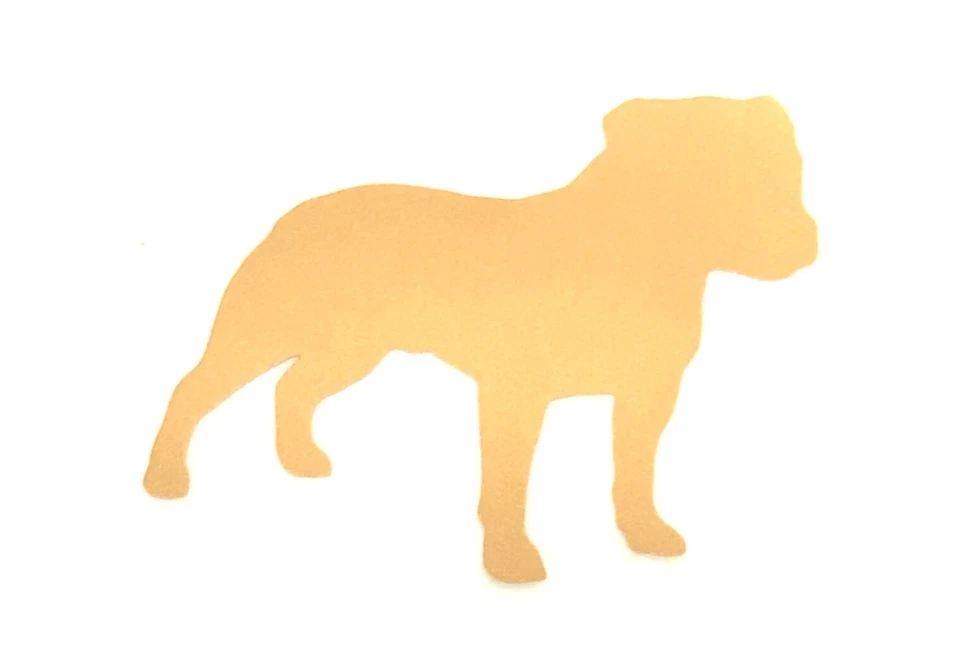 Staffordshire Bull Terrier Dog Stickers Iron On Decals Clothes T-Shirt 50mm x 2 - Image 1 of 1