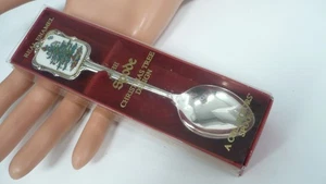 Estate Collectors Christmas Spode Enamel Christmas Treed Collectors Spoon 5” - Picture 1 of 8