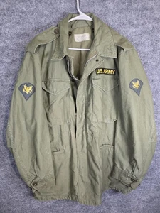 Vintage US Army Jacket Mens Medium Field Military M65 Stains Damage 70s 80s - Picture 1 of 14