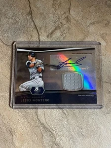 2012 Bowman Platinum Jesus Montero Rookie Autographed Relic Card - Picture 1 of 3