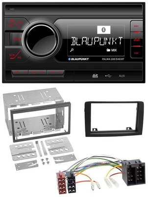 Blaupunkt MP3 Bluetooth DAB 2DIN SD USB Autoradio für Fiat Idea ab 05 schwarz - Bild 1 von 4