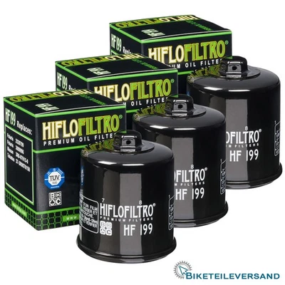 3X HIFLO Premium Ölfilter HF199 - Image 1 of 2