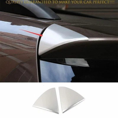 Alerón de arranque trasero de acero plateado apto para VW Touareg 2011-2017 2018 2 piezas Foto 1 de 4