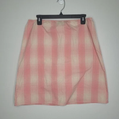 Mini falda femenina preppy vintage y2k rosa azul marino a cuadros niña talla grande Foto 1 de 4