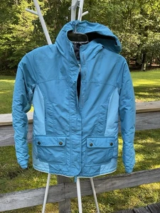Lands’ End Kids Jacket Blue Grow-A-Long Squall Waterproof Insulated M 10-12 Coat - Picture 1 of 9