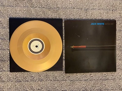 Jack White Battle Cry Limited Edition GOLD 7" Etched Third Man Records RSD 2017 - Image 1 of 4