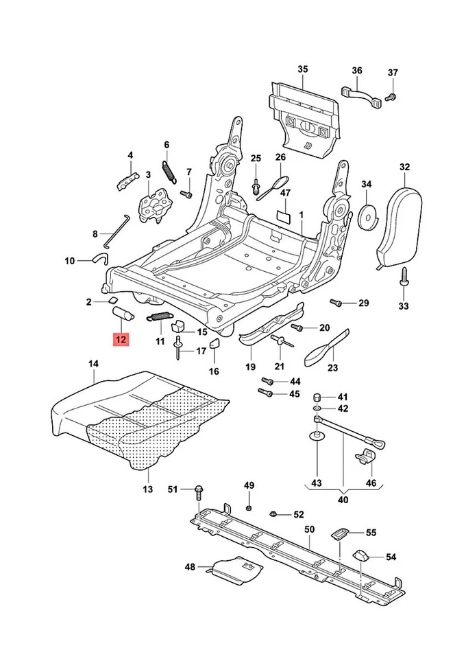 Original VW Touran 1T1 1T2 1T3 9R1 Griff f. Sitzlängsverstellung 1T08831399B9 - Bild 1 von 1