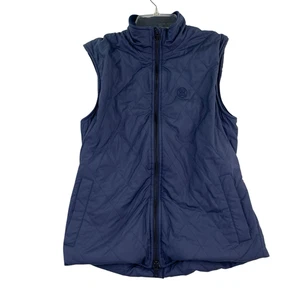 G/FORE Golfweste Damen Gr. S blau gesteppt Puffer Full Zip Wollfutter ärmellos - Bild 1 von 13