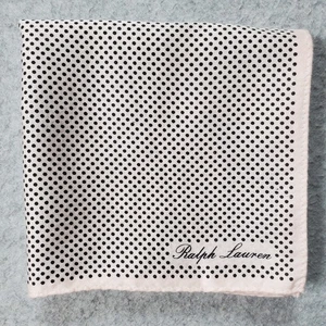 Vintage Ralph Lauren Rosa Schwarz Mini Schal Einstecktuch Halstuch Einstecktuch - Bild 1 von 6