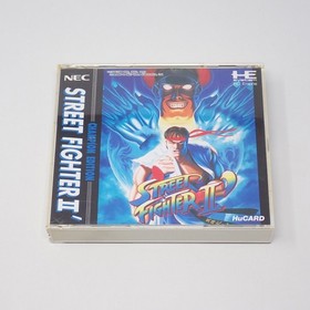 Street Fighter 2 Dash Case with Manual PC Engine Hu Card NEC Avenue Japan Region