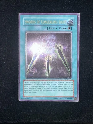 Yu-Gi-Oh Swords of Concealing Light Ultimate Rare - MISPRINT Foil Shift - Image 1 of 4