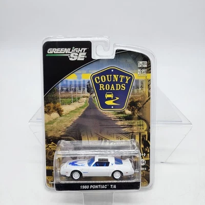 UH Greenlight 1:64 County Roads Series 8 1980 PONTIAC T/A White Blue Sealed - Image 1 of 4