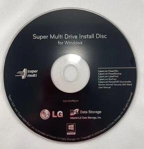 LG Super Multi Drive Install Disc for Windows (Black) - Afbeelding 1 van 1