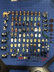 HUGE LEGO MINIFIGURE INDIANA JONES PRINCE OF PERSIA LOT RARE RETIRED CAMEL HORSE - Picture 1 of 14
