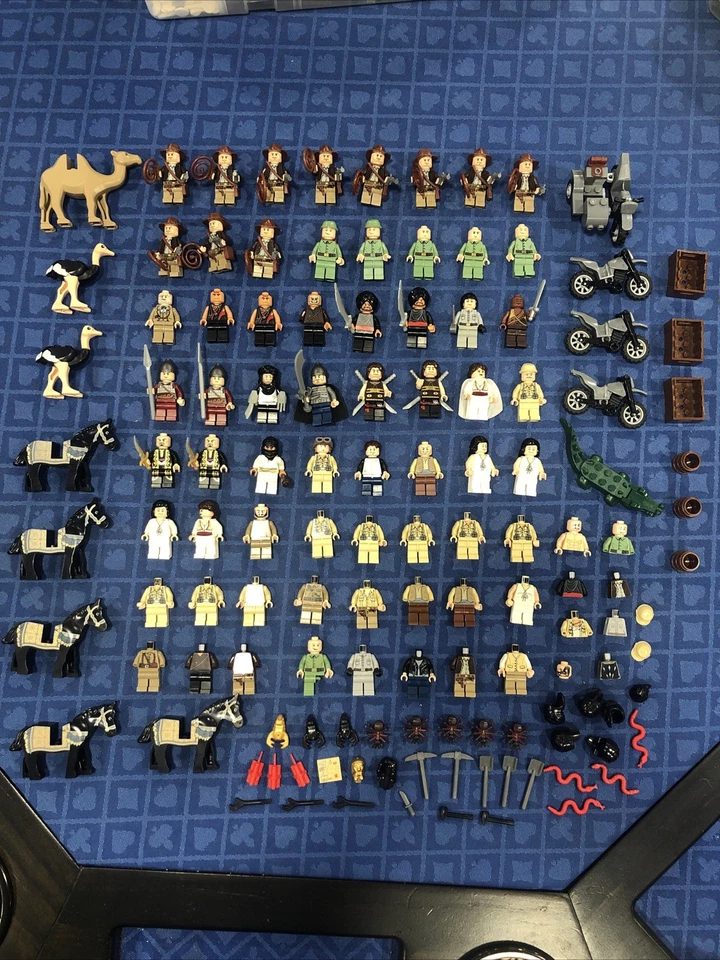 HUGE LEGO MINIFIGURE INDIANA JONES PRINCE OF PERSIA LOT RARE RETIRED CAMEL HORSE - Image 1 of 4