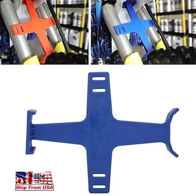 Motorcycle Fork Saver Support Guard Suspension Protector Seal Springs Brace Blue Foto 1 de 4