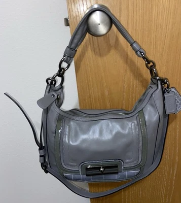 Coach Kristin Spectator Gray Hobo Shoulder Bag - Image 1 of 4