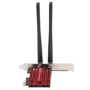 WiFi6 Wireless Network Card 1800Mbps Dual Band Desktop Gigabit Network Card B FY - Picture 1 of 22