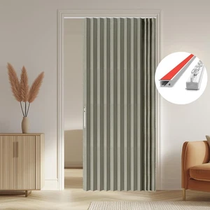 100% Blackout Accordion Door Invisible Folding Doors Interior Magnetic Door C... - Picture 1 of 9