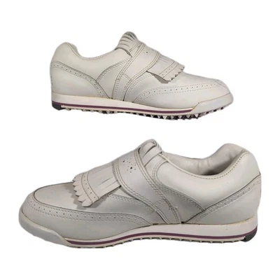 Zapatos de golf blancos vintage Etonic 8806 Kiltie Softpikes para mujer talla 8 Foto 1 de 4