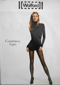 WOLFORD Cortney TIGHTS Strumpfhose 20 Den Farbe Gobi/Black Größe S - Bild 1 von 1