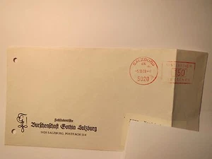 Burschschaft Gothia Salzburg - Sobre con círculo - 1978 / Studentika - Imagen 1 de 1