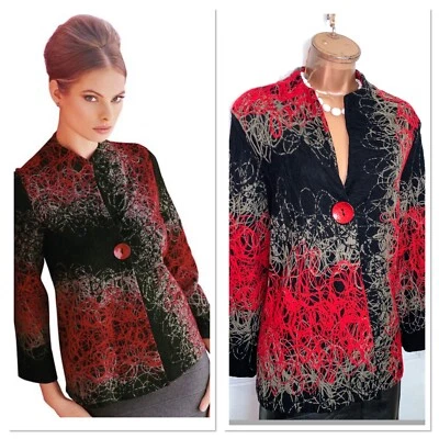 Colorida chaqueta swing JOSEPH RIBKOFF Reino Unido talla 14 Foto 1 de 4