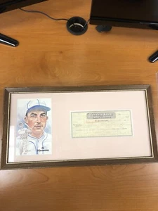 Al Simmons 5x3 Photo & Signed Check JSA Certificate of authenticity - Picture 1 of 11