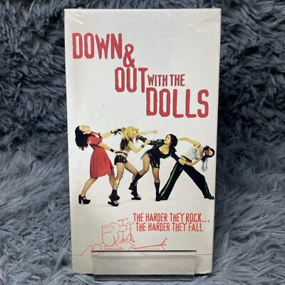 Down & Out With The Dolls VHS Tape 2001 Alt-Rock All Girl Band Sealed Watermarks - Image 1 of 4