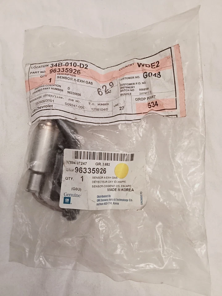 #16 Sonda lambda GM 96335926 para DAEWOO LANOS CHEVROLET REZZO - Imagen 1 de 1
