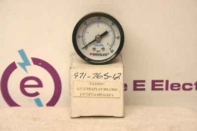 Weksler UA15B8C 0-60 psi Gauge *NEW in Box**  - Image 1 of 2
