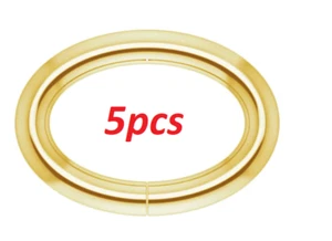 (5) Anillo de salto PEQUEÑO 3,25 mm x 4,5 mm OD oro amarillo 14k calibre 24ga OVALADO CERRADO EE. UU. - Imagen 1 de 2