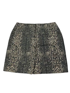 Gianni Bini NWT Gold/Black Lined Gold Metalic Midi Mini Style Skirt Size 4 - Picture 1 of 4