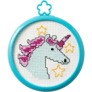 Counted Cross Stitch Kit ~ My 1st Stitch Mystical Unicorn w/Frame #47816 - Picture 1 of 4