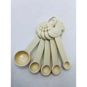 Paula Deen Rooster Measuring Spoons Nesting Hanging Complete Set! EUC - Picture 1 of 4