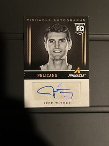 2013-14 Pinnacle Autographs Jeff Withey RC Auto New Orleans Pelicans #100