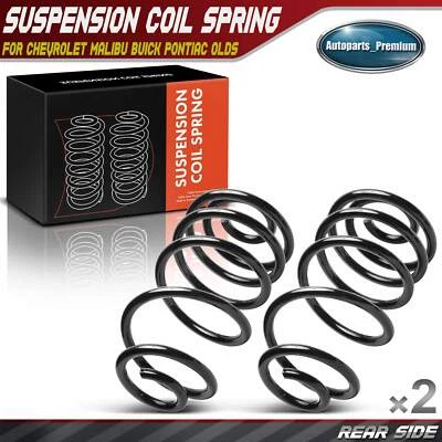 2Pcs Rear Coil Springs for Chevy Malibu Buick Regal Olds Cutlass Pontiac LeMans - Image 1 of 4