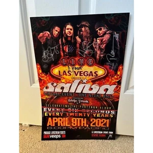 Saliva signed "Every Twenty Years Livestream" poster 11x17 Every Six Seconds - Picture 1 of 2