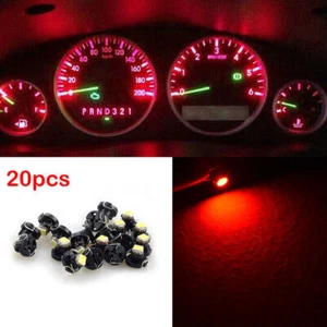 20X Red T47 Neo Wedge LED Instrument Panel Dashboard Gauge Light Bulbs 12mm new - Picture 1 of 8