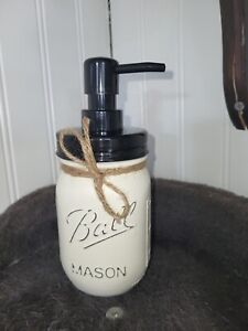 Single Distressed Mason Jar Soap Dispenser